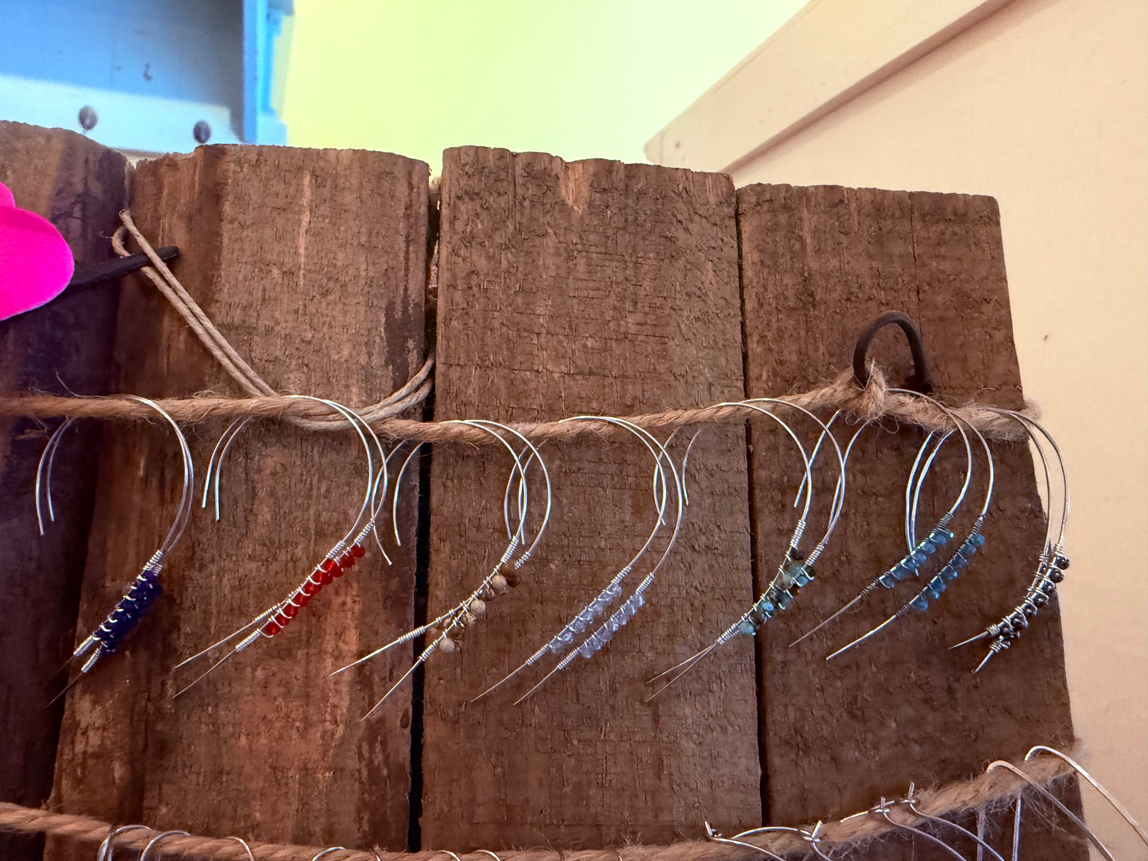 Wire Wrapped Gemstone Threader Earrings – 22 Gauge Stainless Steel
