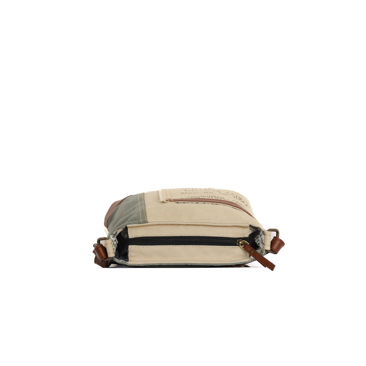 Identified Up-Cycled Canvas Crossbody Bag