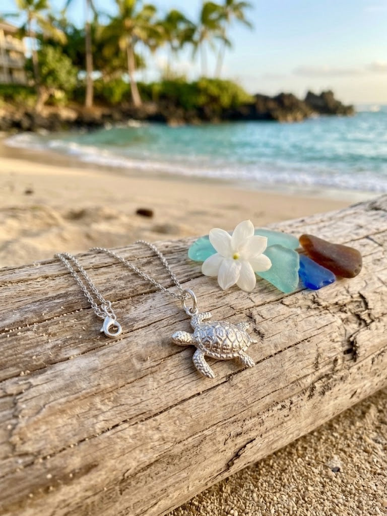 Sterling Silver Sea Turtle Necklace