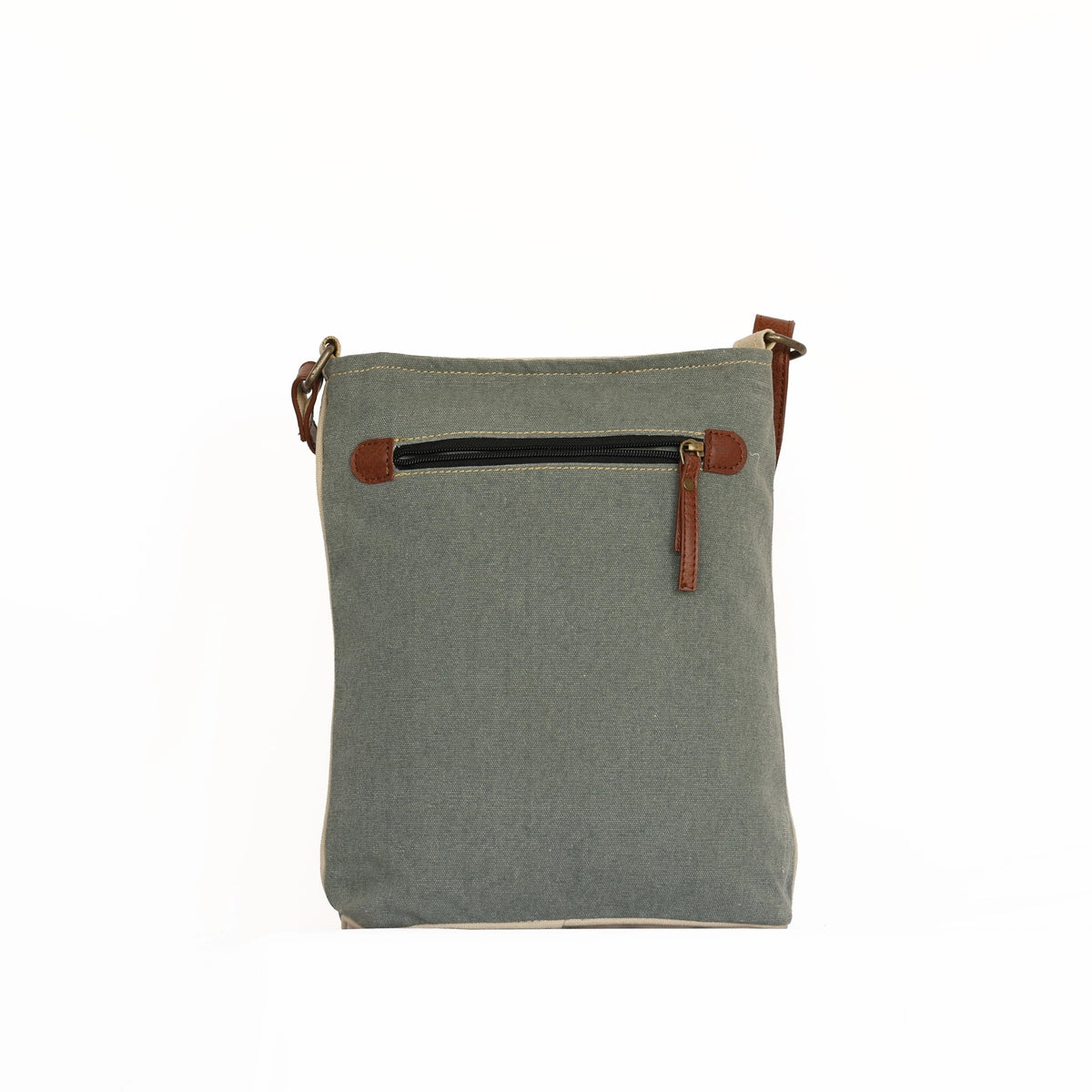 Identified Up-Cycled Canvas Crossbody Bag