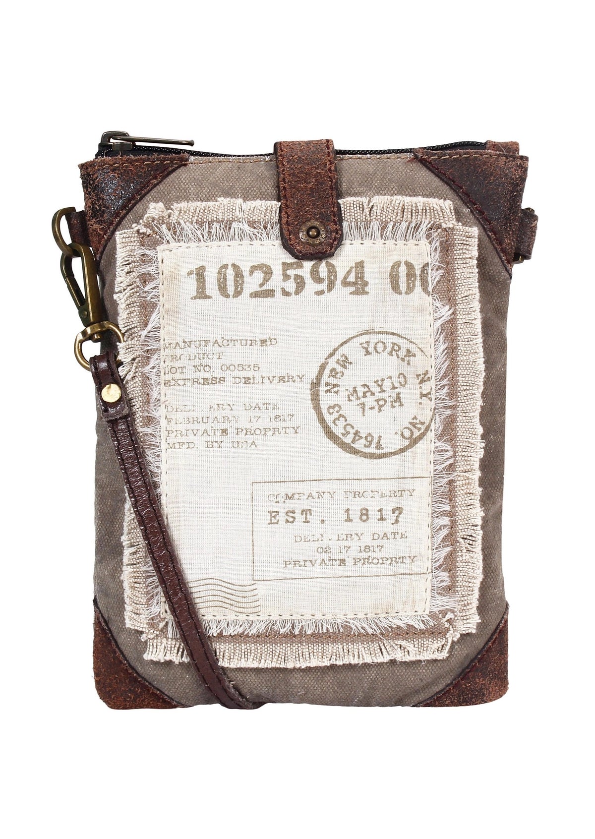 Atlas Up-Cycled Canvas Crossbody Bag