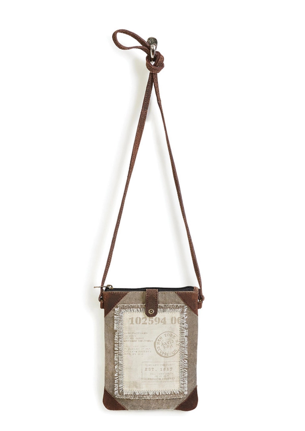 Atlas Up-Cycled Canvas Crossbody Bag
