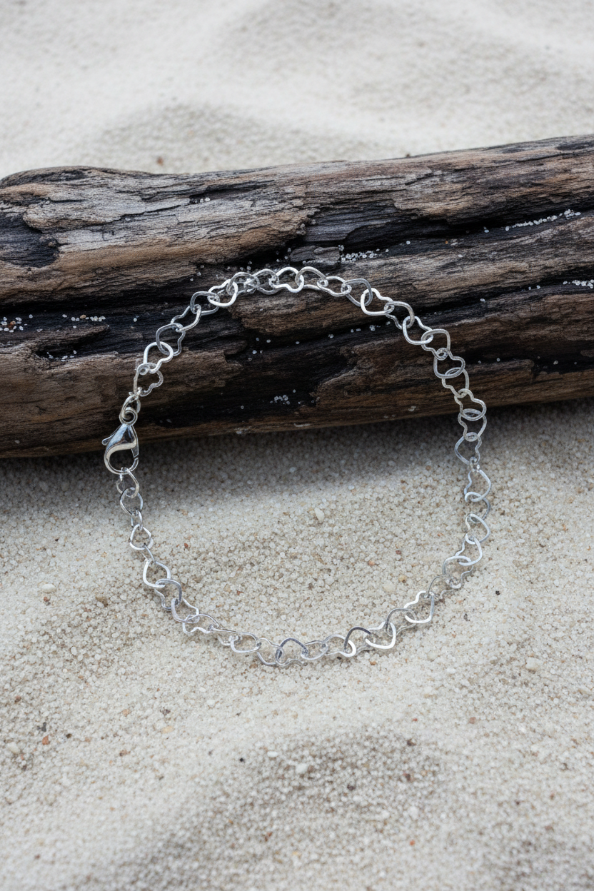 Heart Link Chain Bracelet