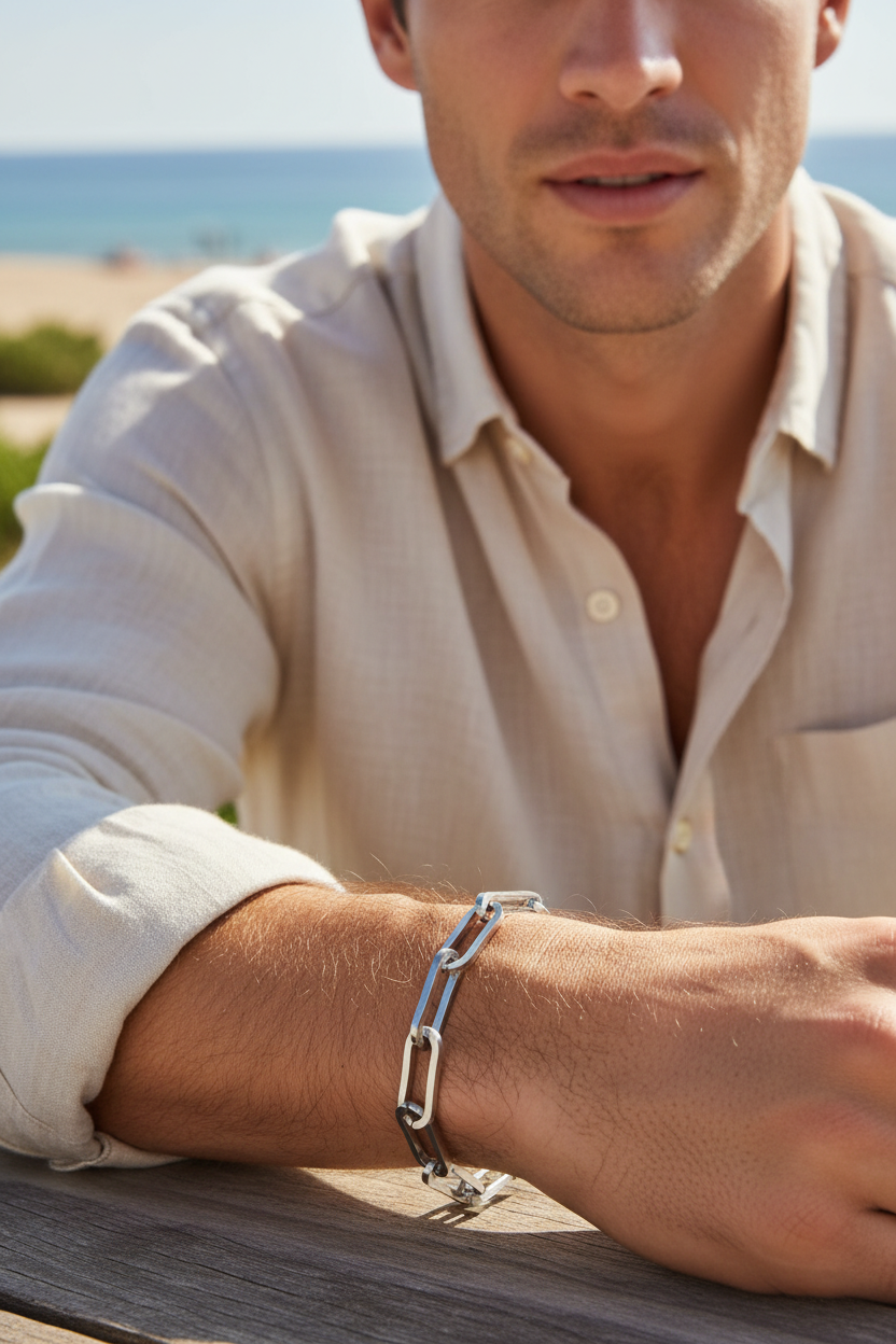 Large Paperclip Bracelet - Men's Lifestyle